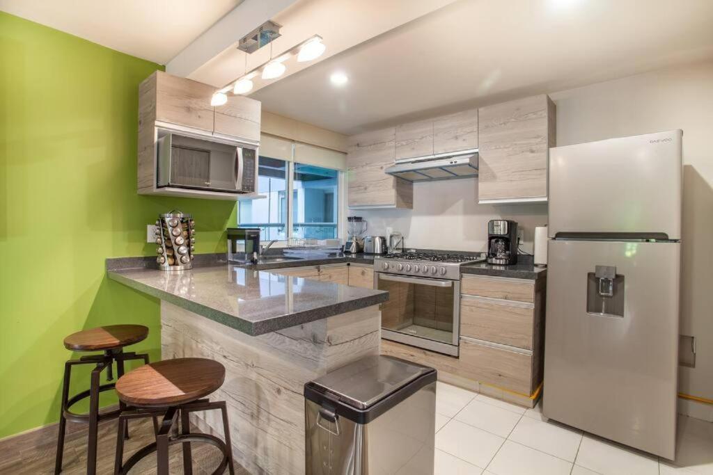 Апарт отель Corazon De Condesa 3 Departamentos - 200Mbps Wifi, Roof, Gym Мехико Экстерьер фото